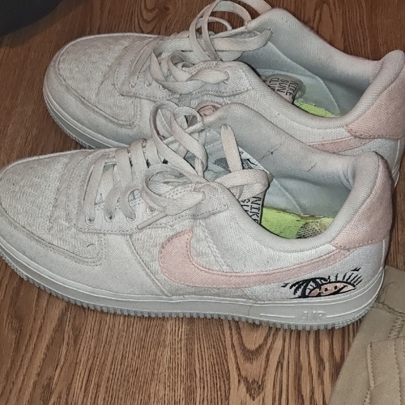 Nike Shoes - Nike Kids White and Light Pink Sneakers